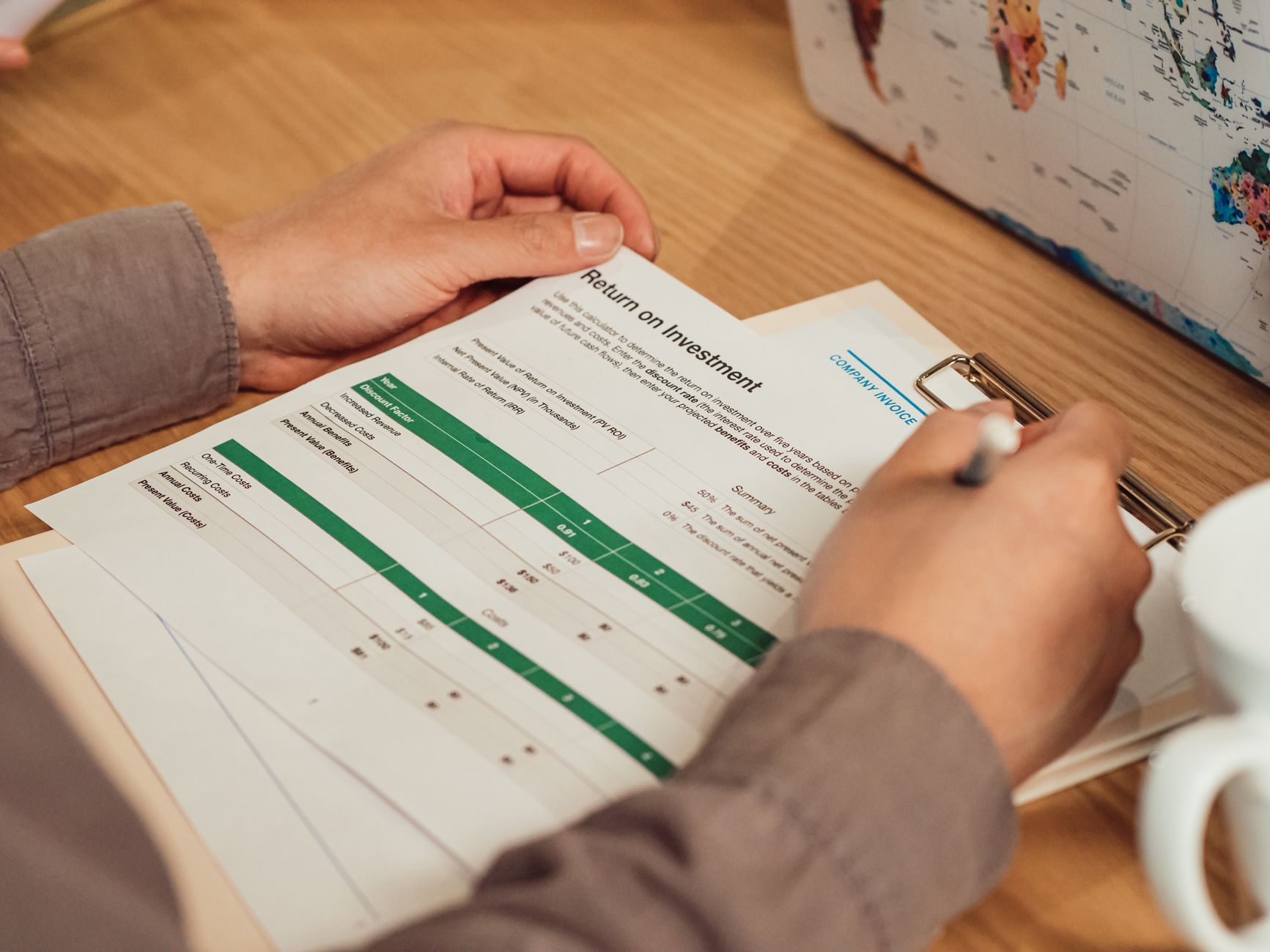 Build an ROI worksheet that connects work orders, quality outcomes, and evidence